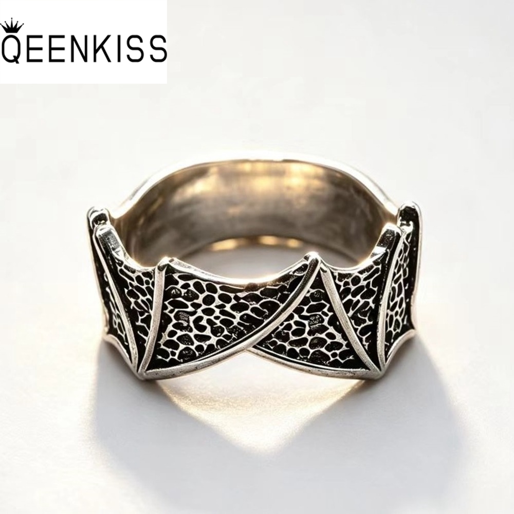 Men'S Grooming Gifts - QEENKISS 925 Sterling Silver Vintage Bat