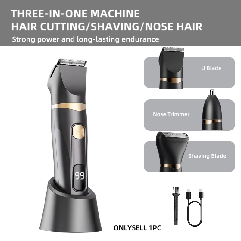 3‑Pcs Household Electric Groom - Mens Grooming Kit Gift 评论和价格