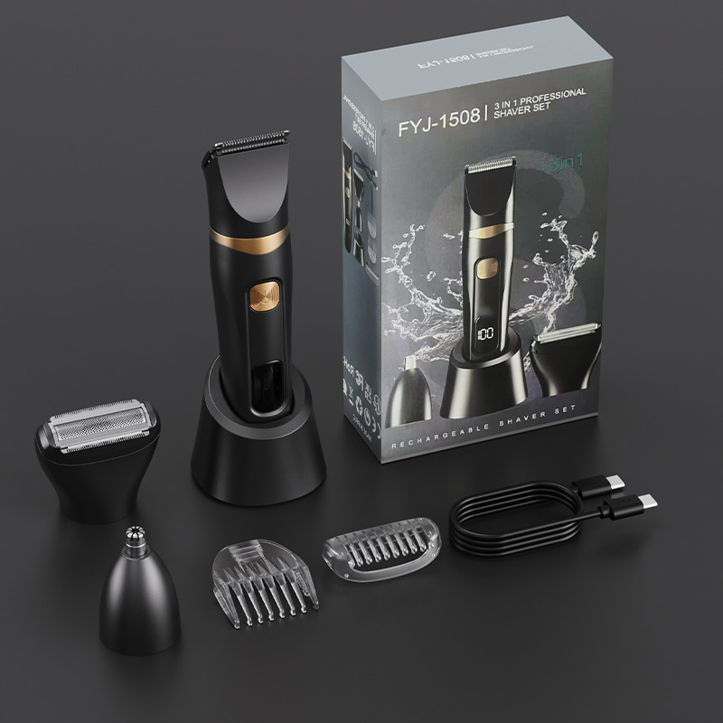 3‑Pcs Household Electric Groom - Mens Grooming Kit Gift 评论和价格