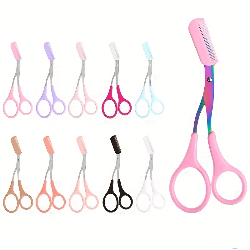 Eyebrow Trimmer Scissor With C - Men'S Grooming Makeup 评论和价格