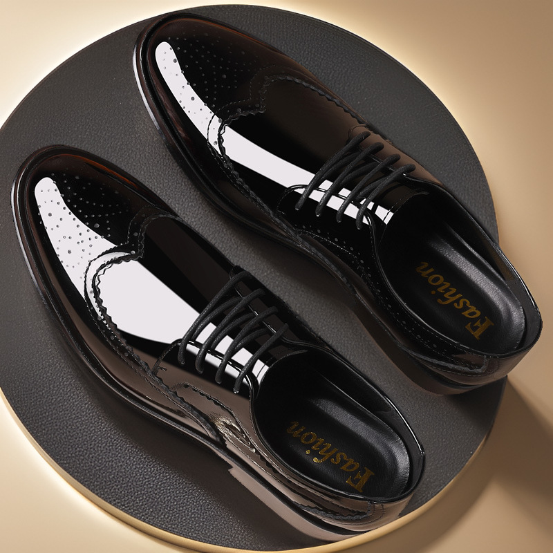 Glossy Patent Leather Brogue P - Young Men'S Grooming 评论和价格