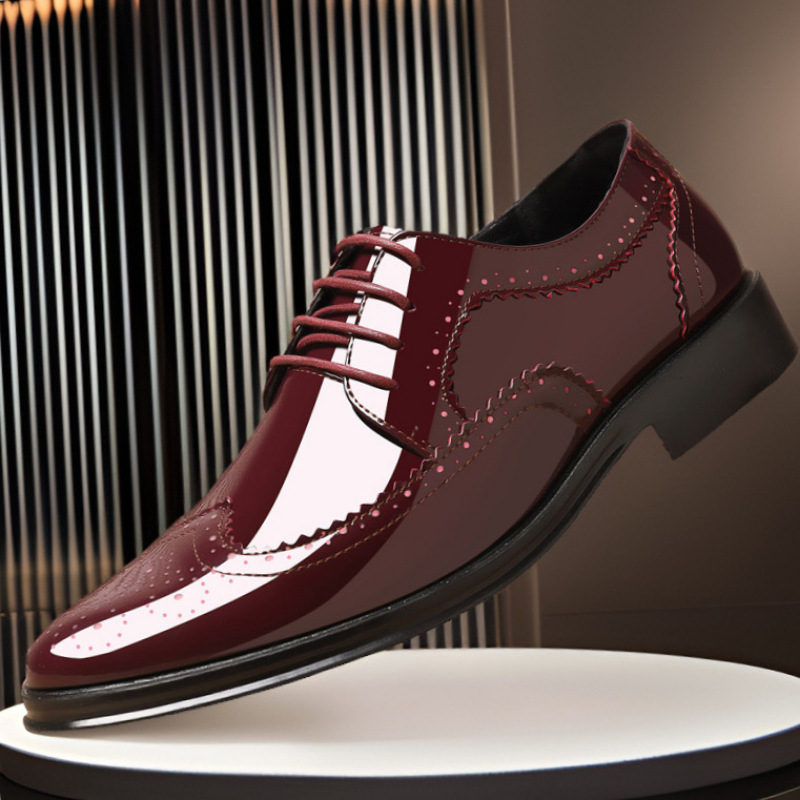 Glossy Patent Leather Brogue P - Young Men'S Grooming 评论和价格
