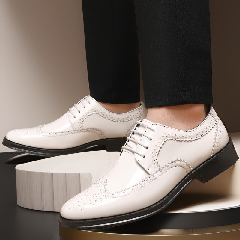 Glossy Patent Leather Brogue P - Young Men'S Grooming 评论和价格