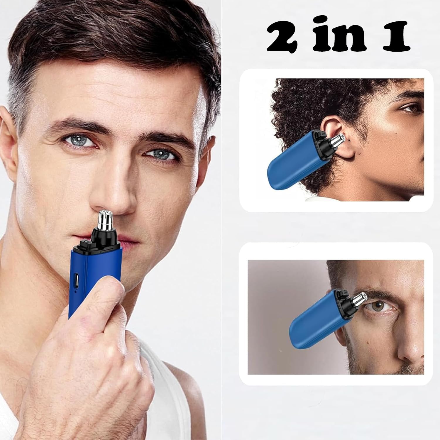 Nose Ear Hair Trimmer USB Rech - Men'S Grooming Clippers 评论和价格