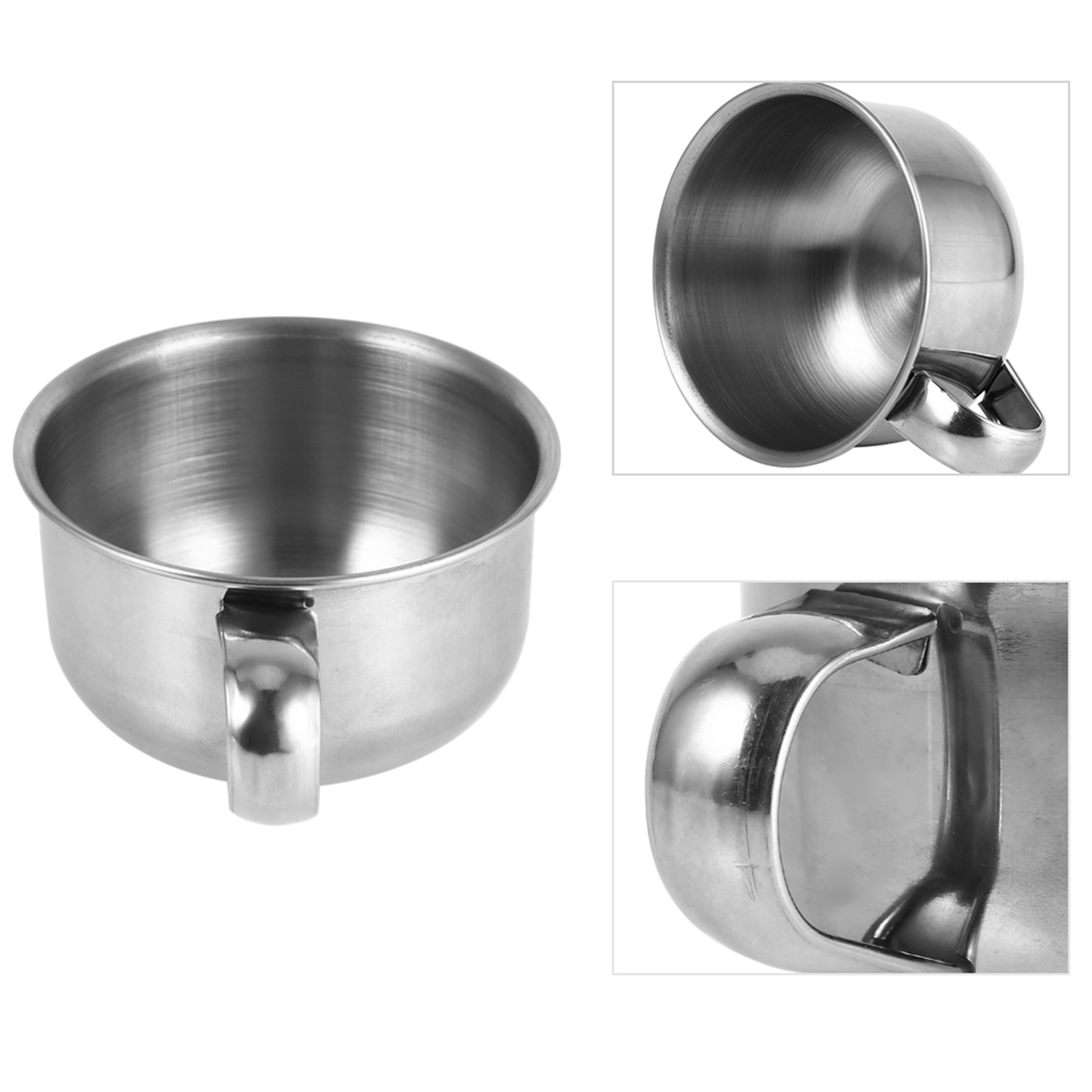 New Stainless Steel Metal Shav - Shaving Bowl Soap 评论和价格