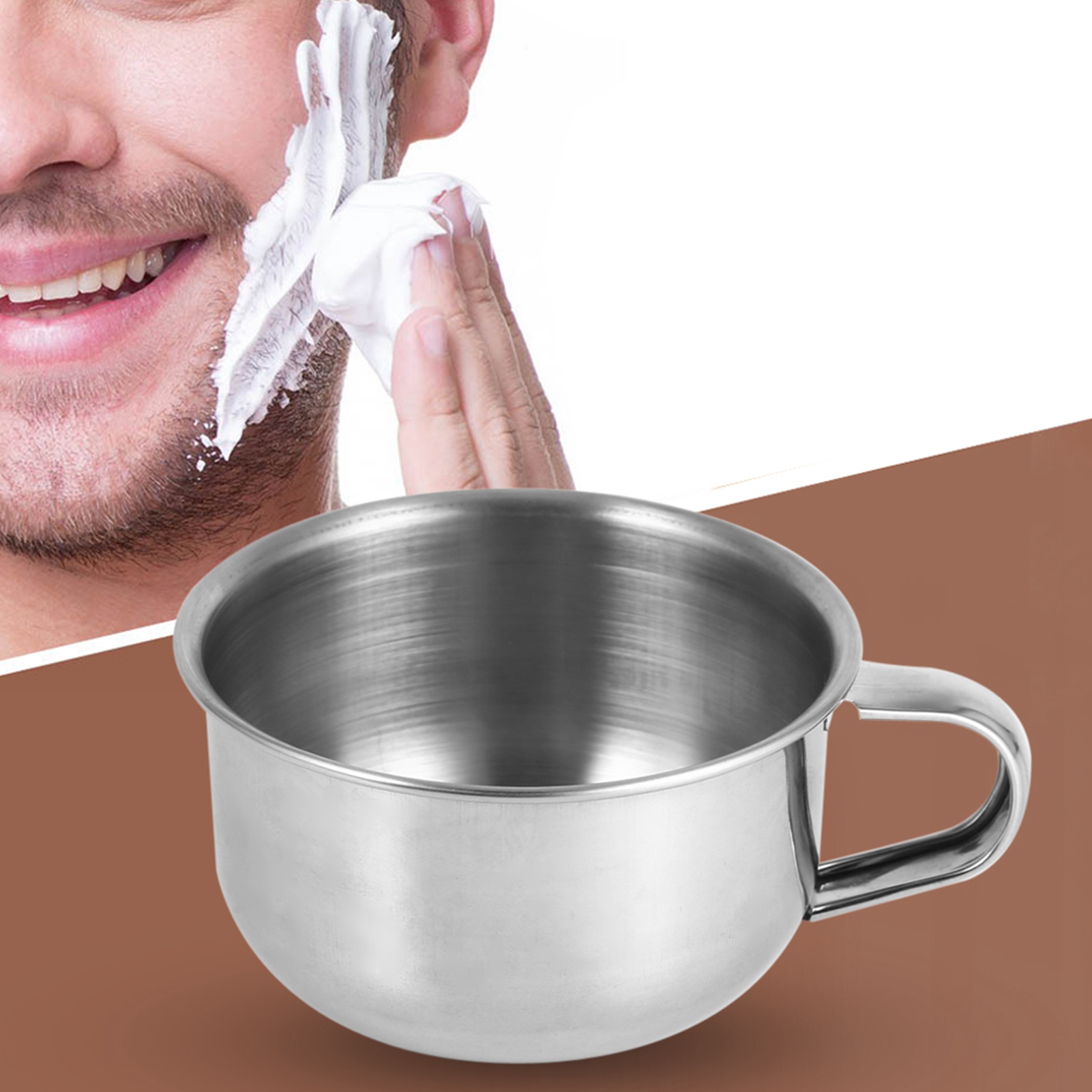 New Stainless Steel Metal Shav - Shaving Bowl Soap 评论和价格