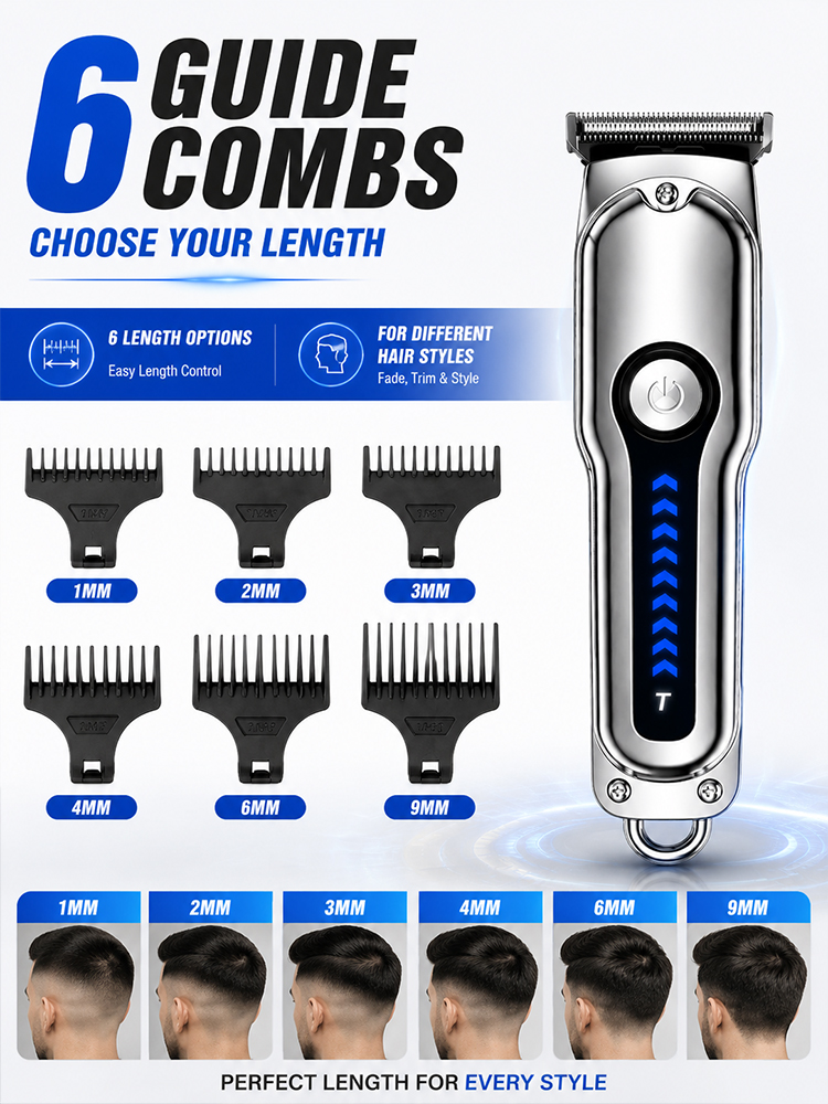 Men Hair Clipper T-Blade Cordl - Men'S Grooming Clippers 评论和价格