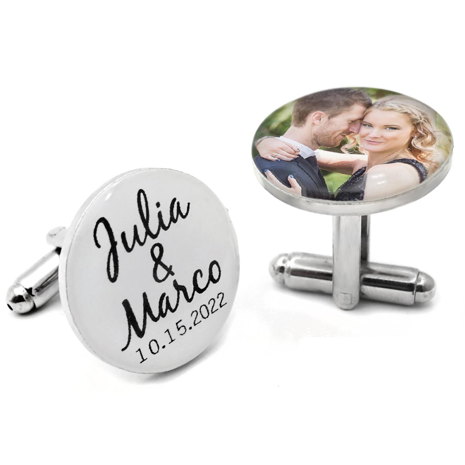 Personalised Photo Cufflinks M - Men'S Grooming Gifts 评论和价格