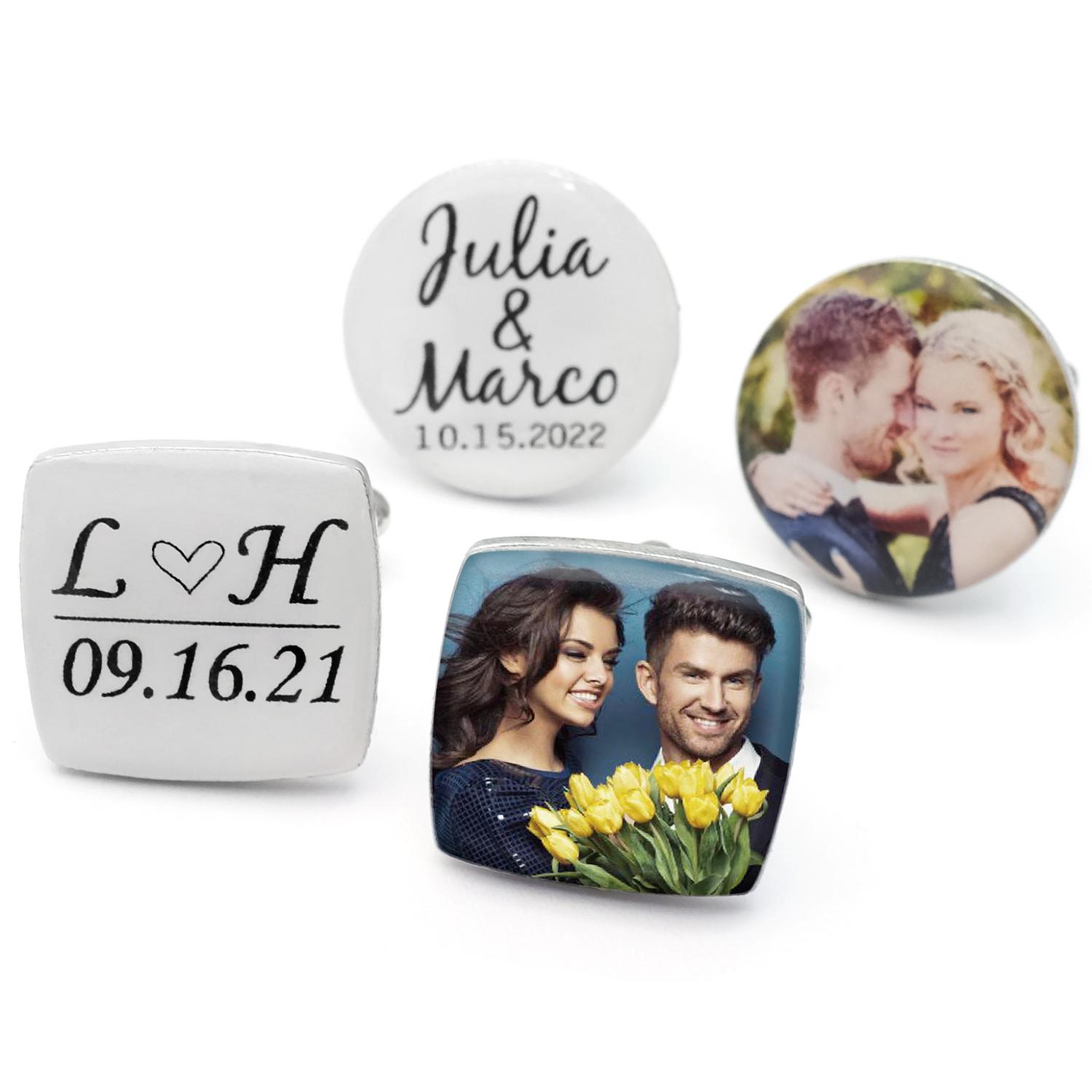 Personalised Photo Cufflinks M - Men'S Grooming Gifts 评论和价格
