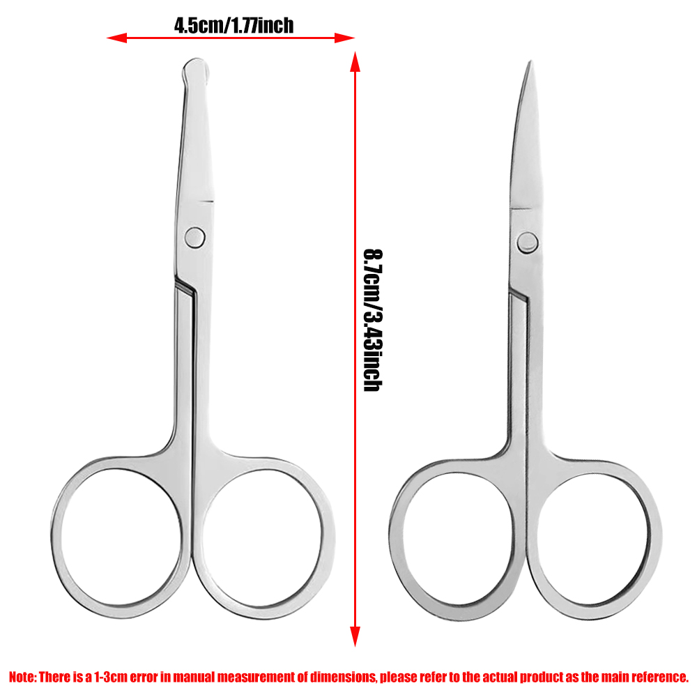 2/3PCS Eyebrow Scissors Stainl - Men'S Grooming Makeup 评论和价格