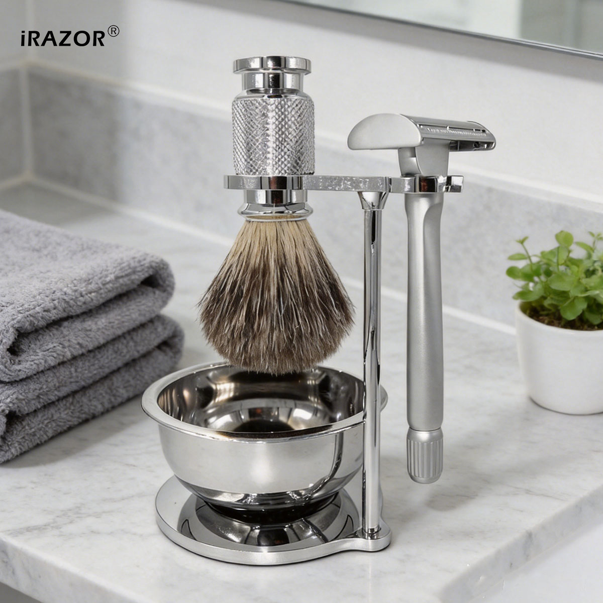 iRAZOR Butterfly Open Double E - Mens Grooming Kit Gift 评论和价格