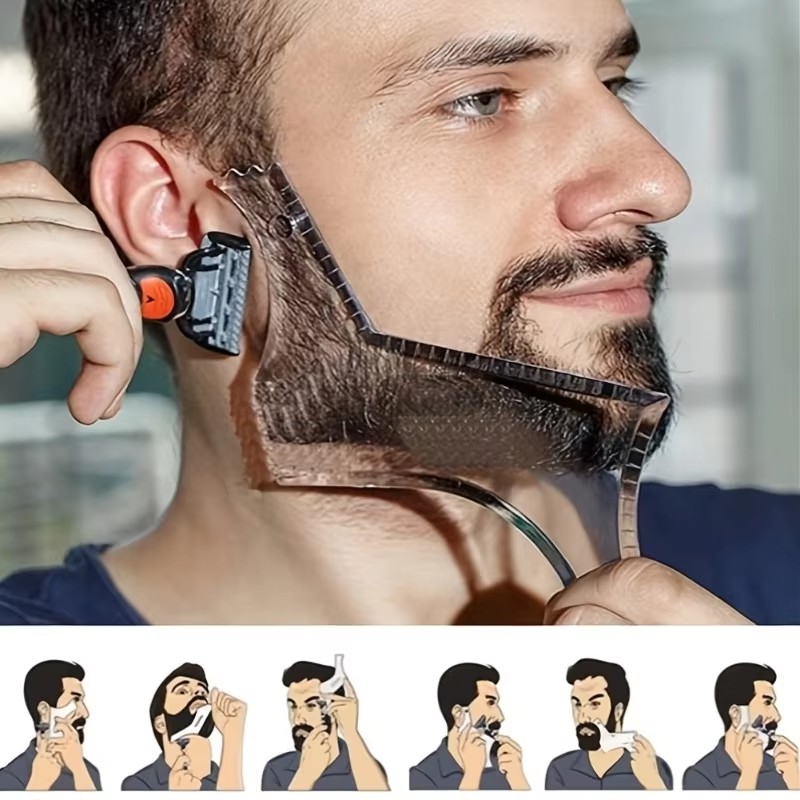 1PC/2Pc/3Pc Plastic Beard Comb - Men'S Grooming Makeup 评论和价格