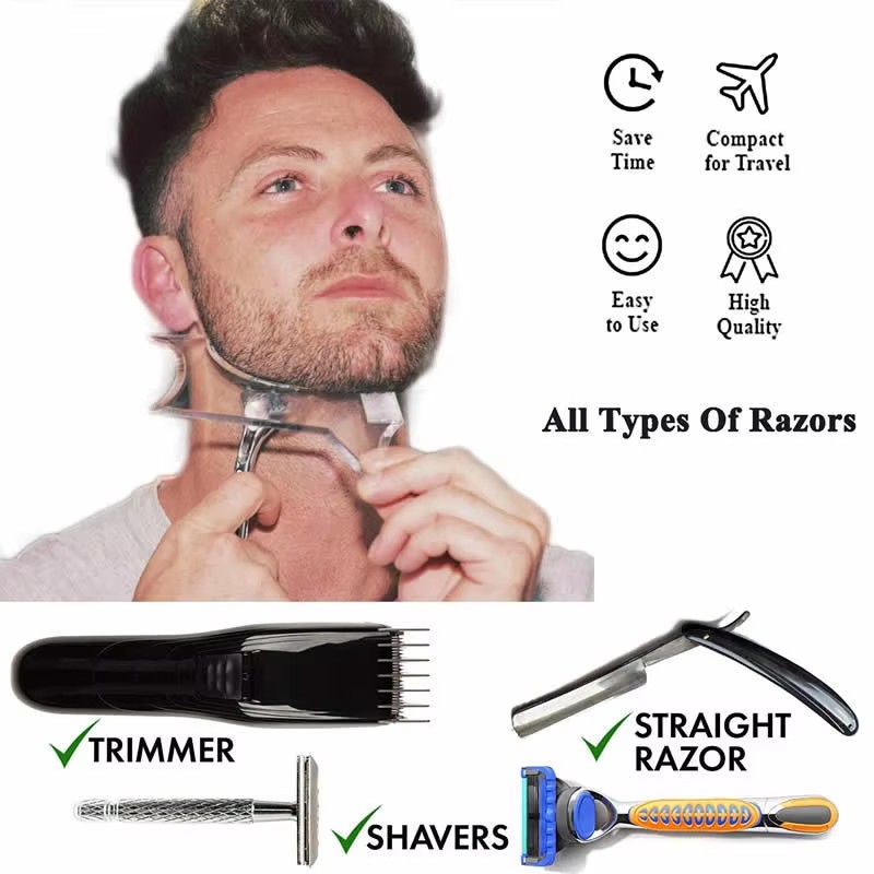1PC/2Pc/3Pc Plastic Beard Comb - Men'S Grooming Makeup 评论和价格