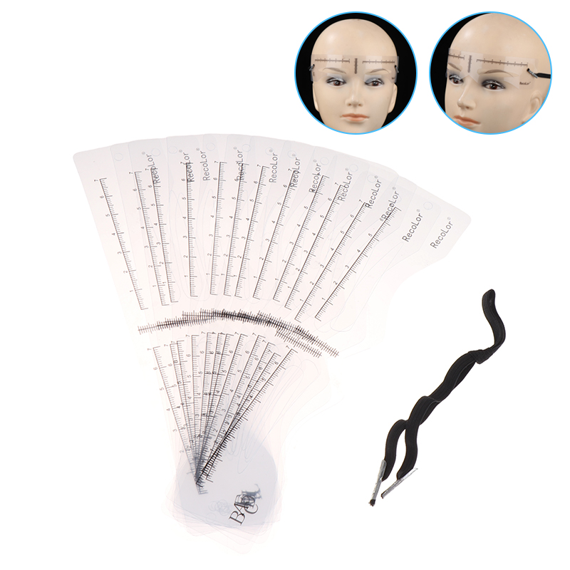 12Pcs Eyebrow Stencil Set Reus - Men'S Grooming Makeup 评论和价格