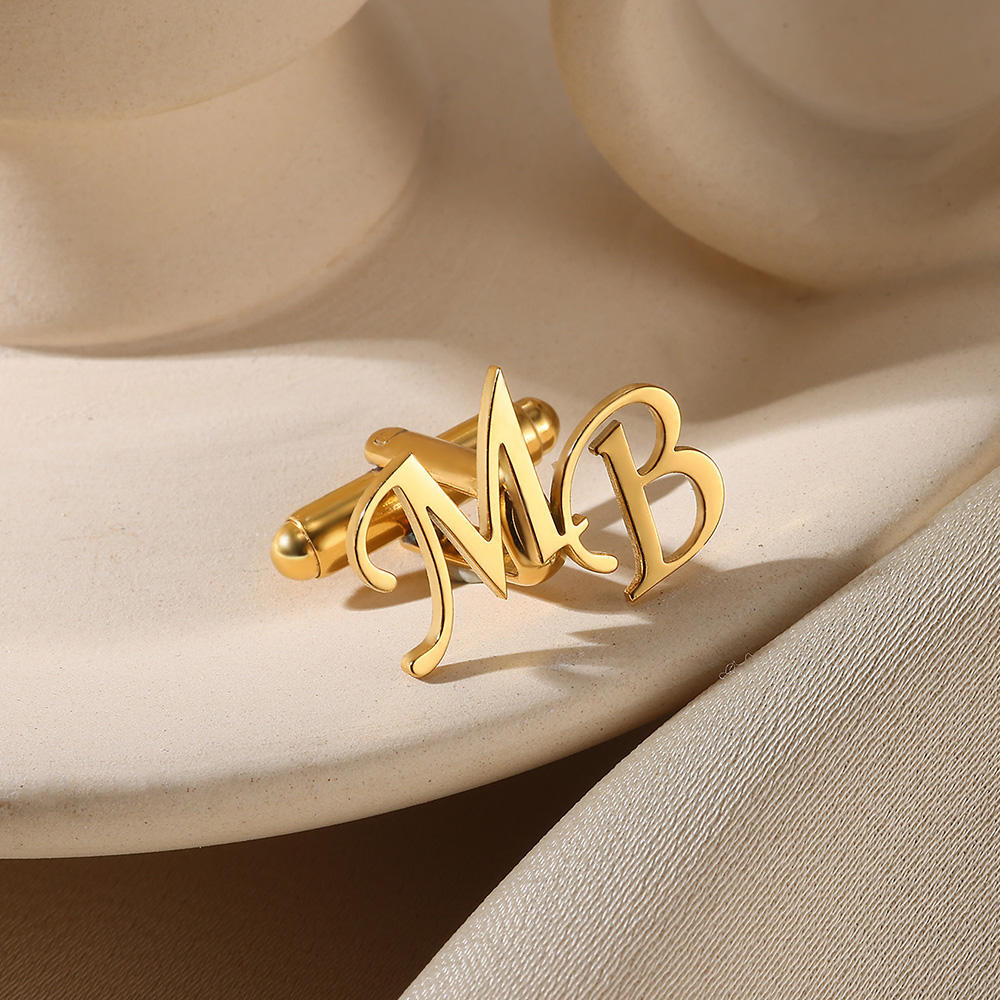 Customized Initial Letter Cuff - Men Grooming Usa 评论和价格