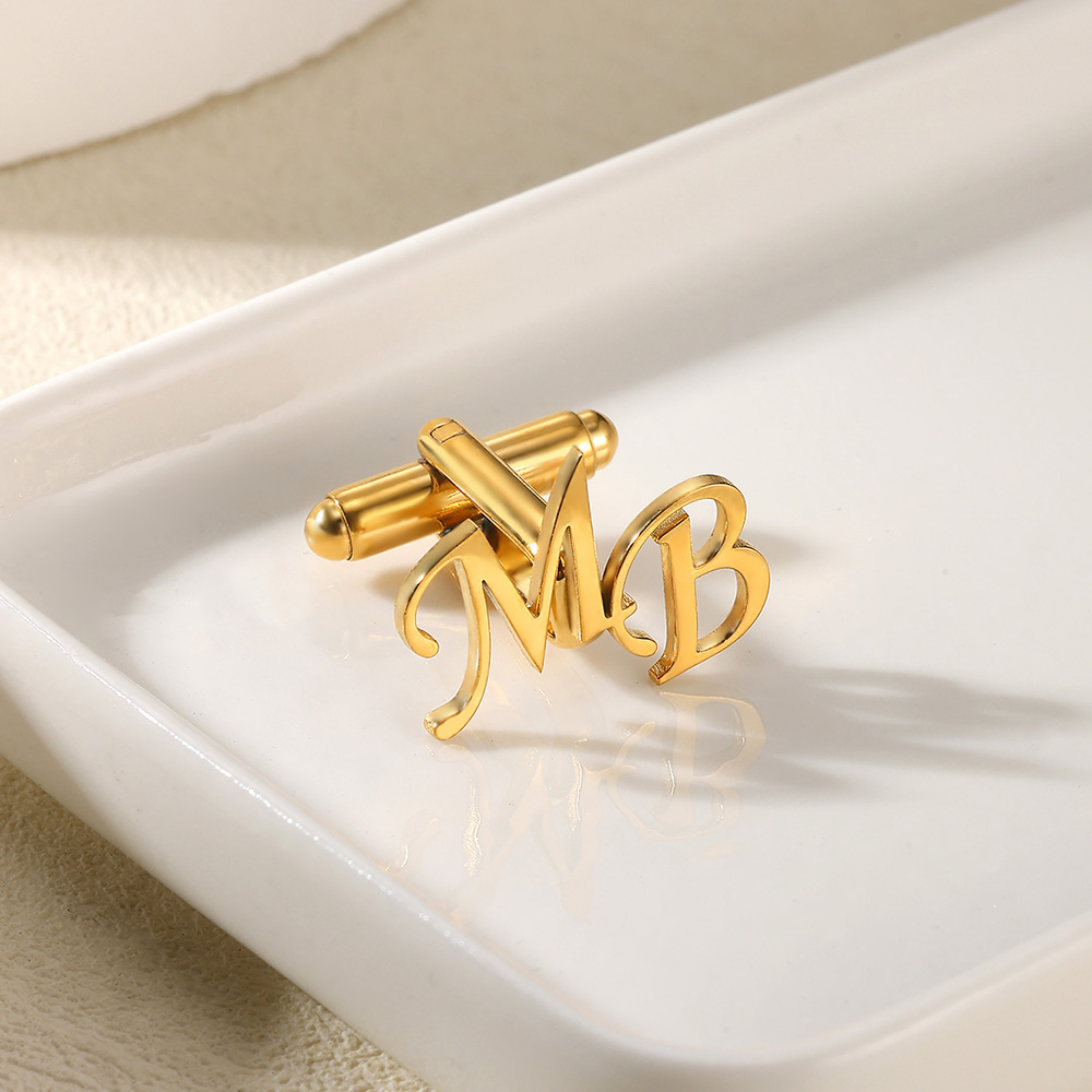 Customized Initial Letter Cuff - Men Grooming Usa 评论和价格