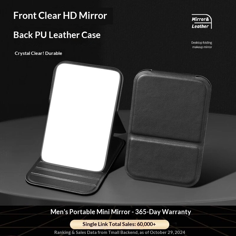 Foldable PU Leather Compact Mi - Men'S Grooming Makeup 评论和价格