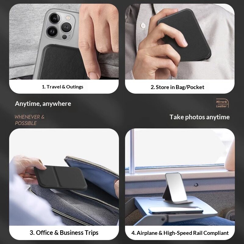 Foldable PU Leather Compact Mi - Men'S Grooming Makeup 评论和价格