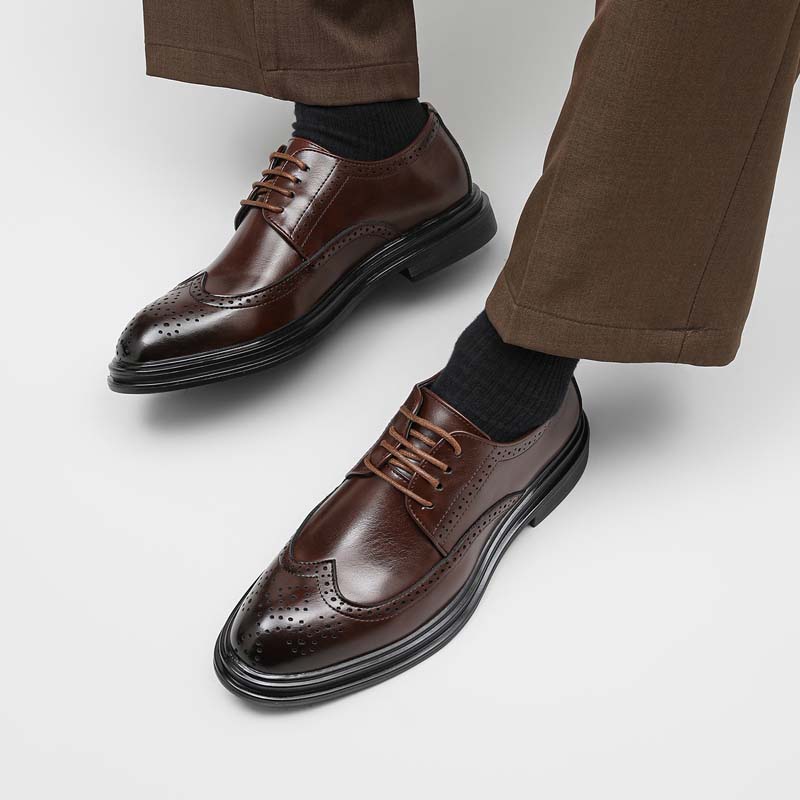 Casual Leather Shoes for Men W - Young Men'S Grooming 评论和价格