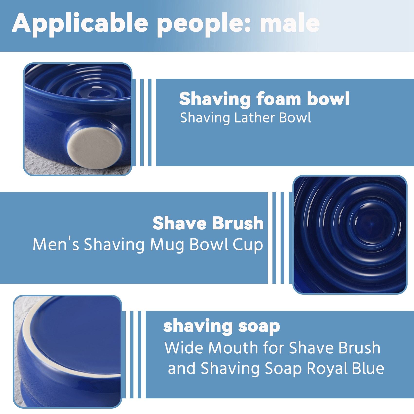 YCOC- Men's Shaving Mug Bowl C - Shaving Bowl Soap 评论和价格