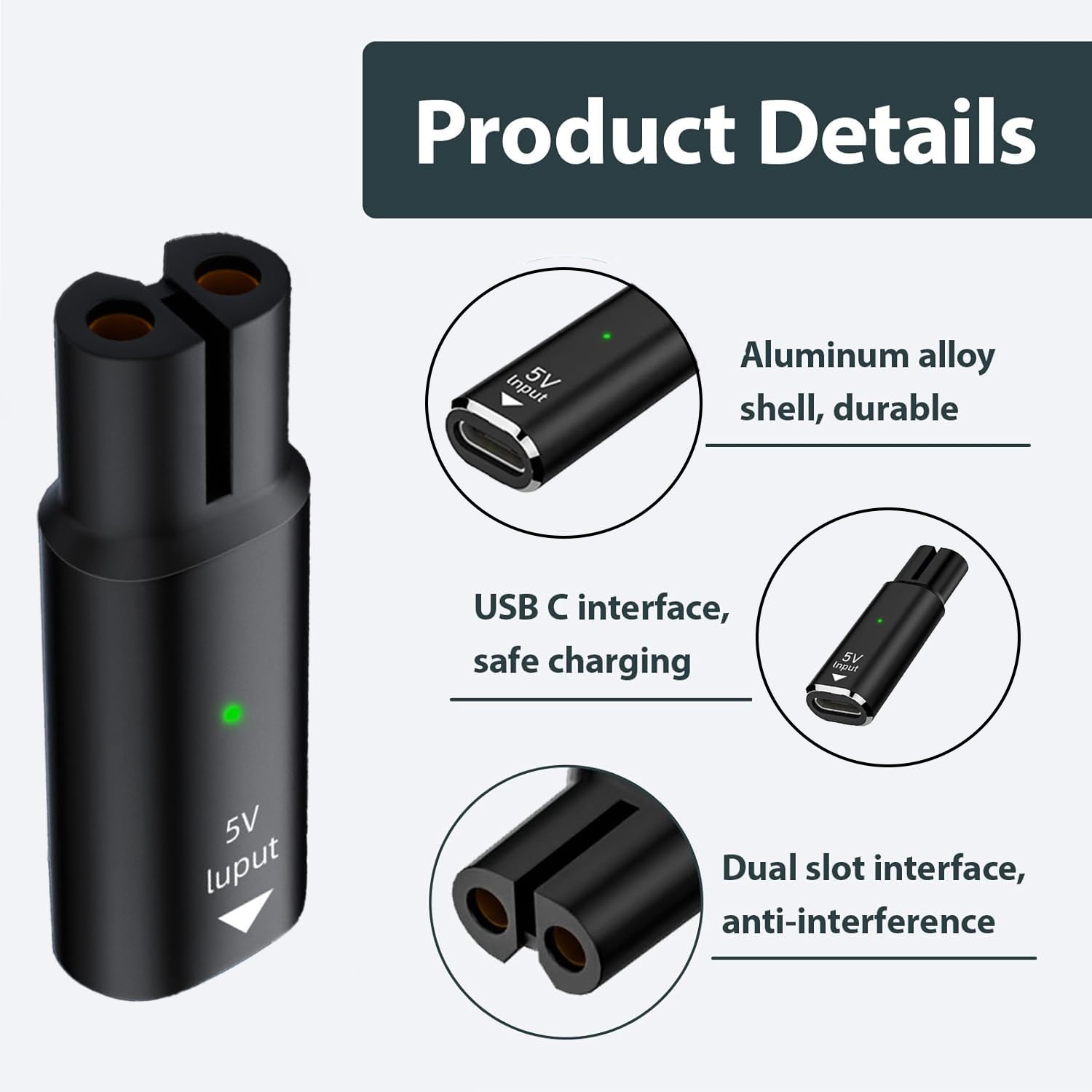 5V 15V USB Type C Charging Ada - Men'S Grooming Clippers 评论和价格